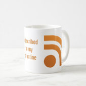 A souscrit votre tasse de point de coeur de (Devant droit)