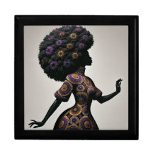 BMSC AfroCentric Boîtier de bijoux en bois boîte 2