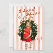 A special Delivery Photo Red Invitation (Dos)