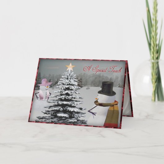 A Special Touch Feestdagen Kaart (Voorkant)