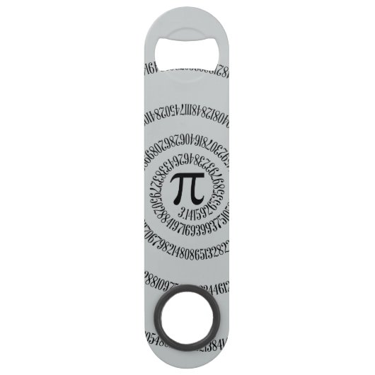 A sPIral voor Pi klikt aanpast Grijze Kleur van de Speed Flessenopener (Voorkant)