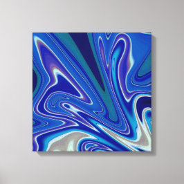 A Splash of Blue  16x16 Canvas Afdruk