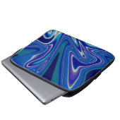 A Splash of Blue Laptop Sleeve (Voorkant onderkant)