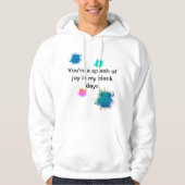 "A splash of joy" hoodie for men (Voorkant)