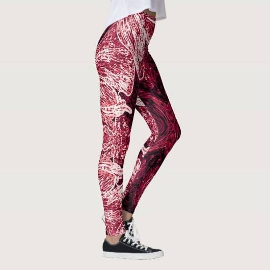 A Splash Of Red 2 Leggings (Rechts)
