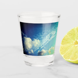 A sprinkling of clouds shot glas