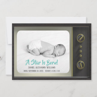 A Star is Born TV Baby Geboorteaankondiging Foto Aankondiging