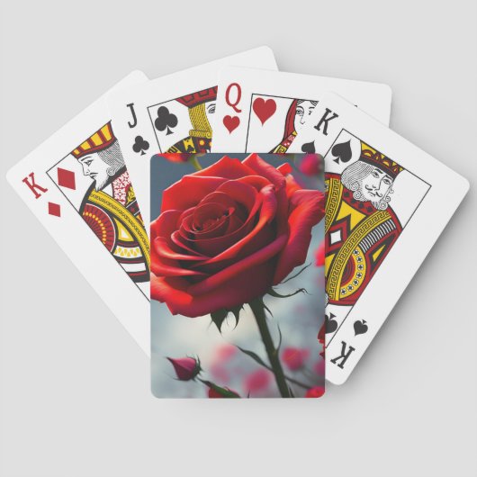 A Stem In Bloom: Het Ruby Roos Pokerkaarten (Achterkant)