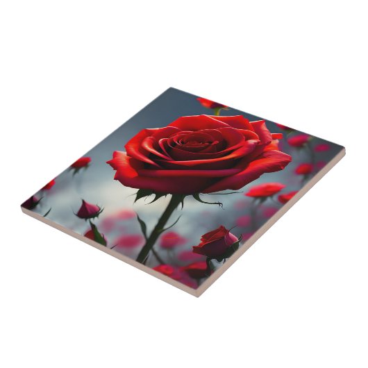 A Stem In Bloom: Het Ruby Roos Tegeltje (Zijkant)