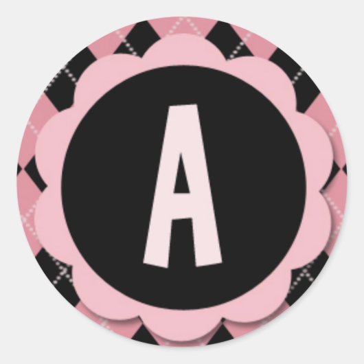 A STICKERS - Monogramme Jacquard rétro (Devant)