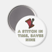 A Stitch In Time Magneet (Voorkant / Achterkant)