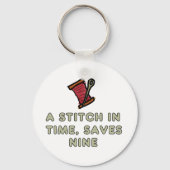 A Stitch In Time Sleutelhanger (Achterkant)