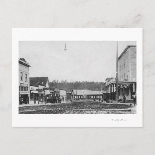 A Street Scene # 1 Briefkaart (Voorkant)