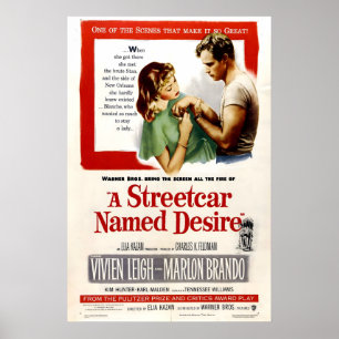 A Streetcar Named Desire 1951 Film POSTER AFDRUK