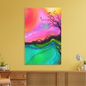 A-structuur Canvas Afdruk (Insitu (Woonkamer))