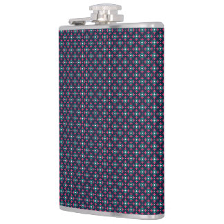 A stylish flask with a geometric pattern  heupfles