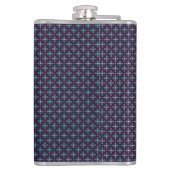 A stylish flask with a geometric pattern heupfles (Achterkant)