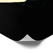 A stylized red fox with closed eyes poster (Hoek)