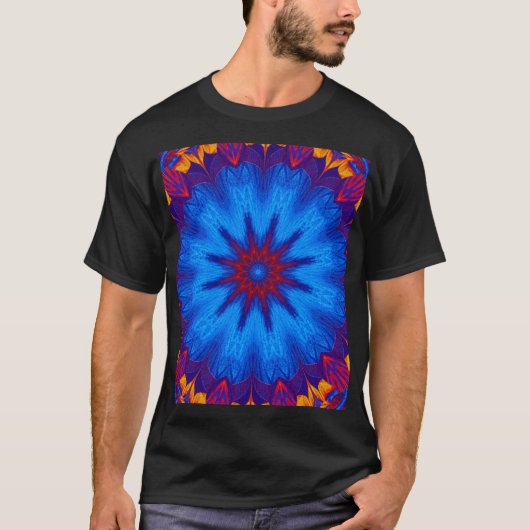 A Summer Pansy 1 Boheemse Abstracte Bloemengrafiek T-shirt (Voorkant)