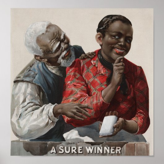A Sure Winner -  Cigar Ad - 1895 Poster (Voorkant)