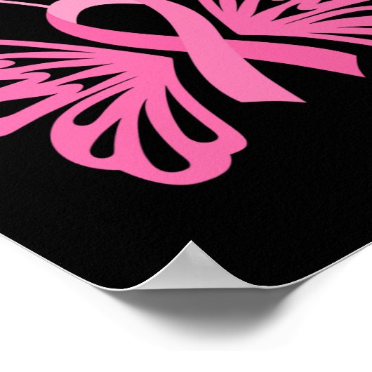 A Survivor Dragonfly Borstkanker Bewustzijn 1 Poster (Hoek)