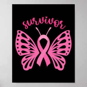 A Survivor Dragonfly Borstkanker Bewustzijn 1 Poster