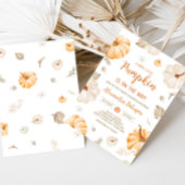 A Sweet Little Pumpkin Fall Baby Shower Kaart