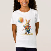 A SWEET RABBIT WITH BALLOONS T-SHIRT (Voorkant)