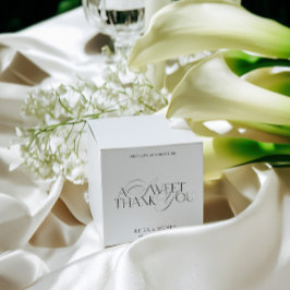 A Sweet Thank You Modern Wedding Favor Boxes Bedankdoosjes