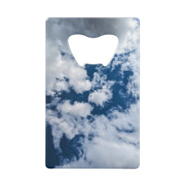 A swirl in the clouds kredietkaart flessenopener