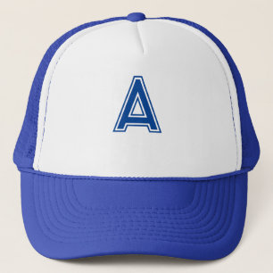 "A" symbool - Logo Initiaal Monogram Mooie Trucker Pet