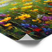A Symphony of Summer Bloom: Sun-Drenched Wildflowe Poster (Hoek)