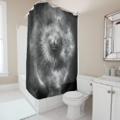 A-Synchronous Etheral Clouds Shower Curtain Douchegordijn (In situ)