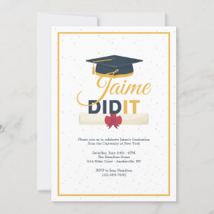 A-T-Il Graduation Party Invitation