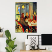 A table | AI Art Poster (Bureau à domicile)