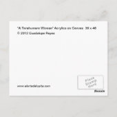 "A Tarahumara Woman" Briefkaart (Achterkant)