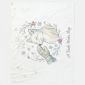 A Tender Winter Boop Fleece Deken (Voorkant)