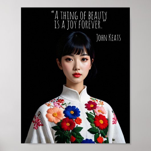 A thing of beauty is a joy forever poster (Voorkant)
