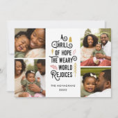 A Thrill of Hope | Foto van collage Feestdagenkaart (Voorkant)