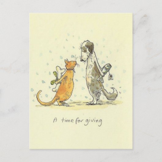 A time for giving briefkaart (Voorkant)