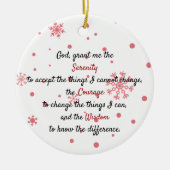 A timeless serenity prayer keramisch ornament (Voorkant)