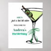 A Tini Bit Older 21st Birthday Party Welcome Poster (Voorkant)