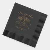 A Tini Bit Older Cheers Martini Birthday Party Folie Servetten (Links)