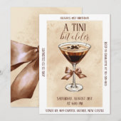 A Tini Bit Older Espresso Martini Birthday Party Kaart (Voorkant / Achterkant)