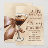 A Tini Bit Older Espresso Martini Birthday Party Kaart (Voorkant / Achterkant)