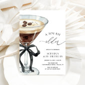 A Tini Bit Older Espresso Martini Birthday Party Kaart