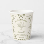 A Tini Bit Older Espresso Martini Bow Birthday Papieren Bekers (Voorkant)