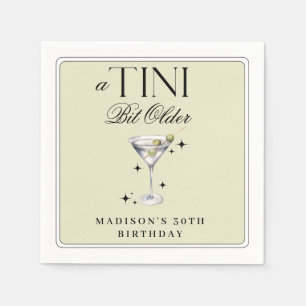a Tini Bit Older Martini Olive Birthday Servet