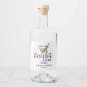 A Tini Bit Older Pink Martini Birthday Likeurfles Etiket (Voorkant)