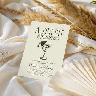 A Tini Bit Smarter Green Graduation Kaart